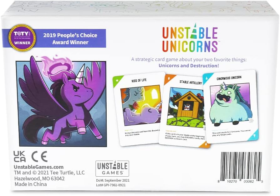 Juego de Cartas Unstable Unicorns