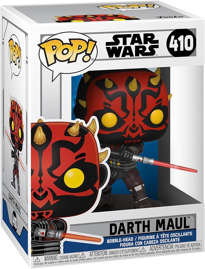 Funko Pop! Star Wars: Clone Wars - Figura de vinilo de Darth Maul