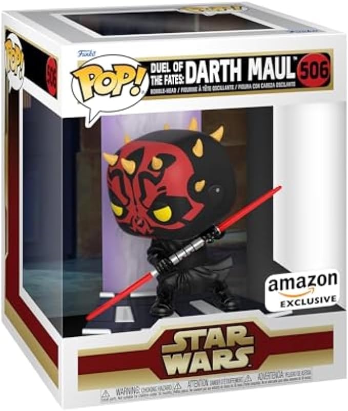 Funko Pop! Deluxe Star Wars: Duelo de los destinos - Darth Maul, exclusivo de Amazon, Figura 1 de 3