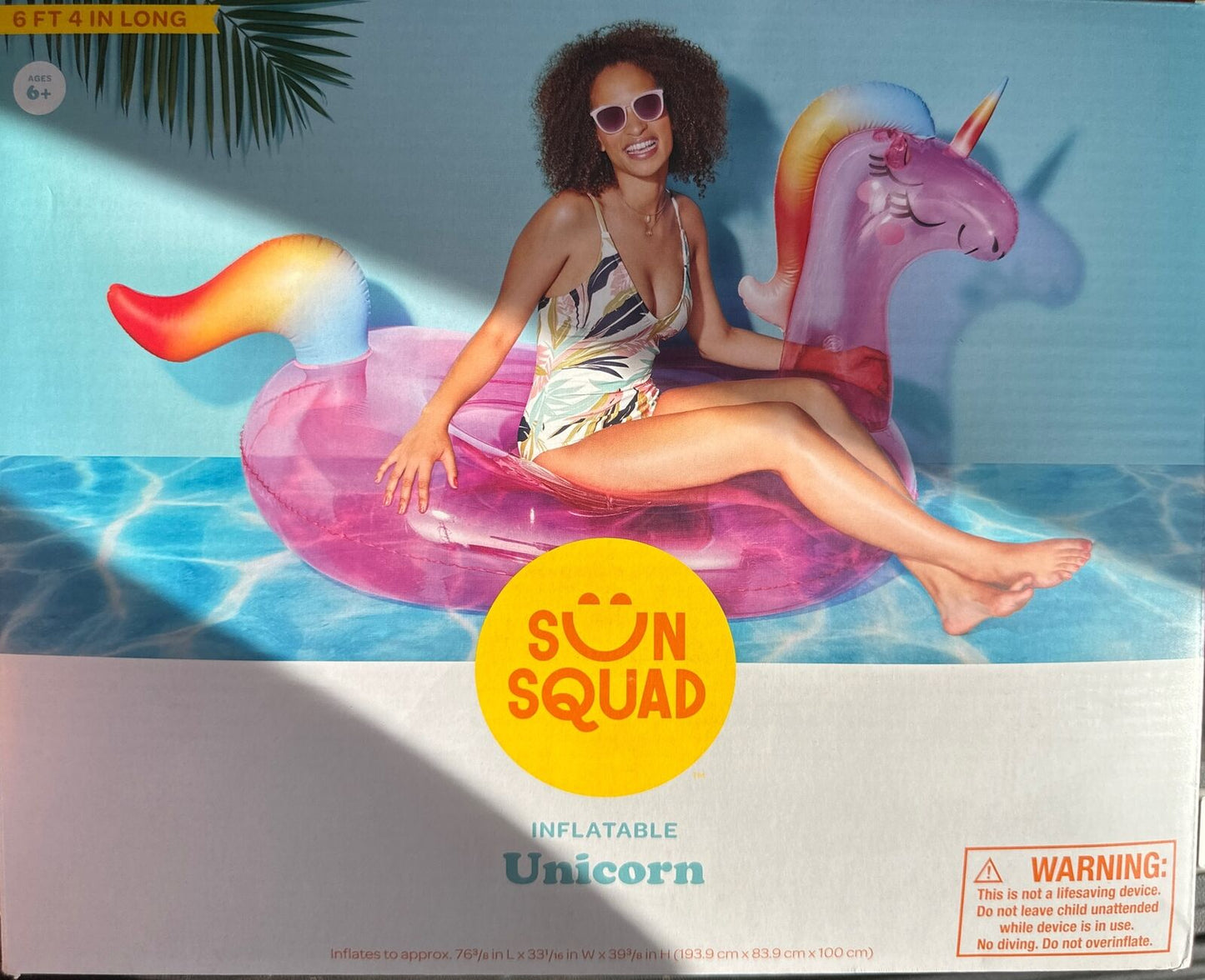 Inflable de Unicornio para Alberca - Inflatable Unicorn SUN SQUAD